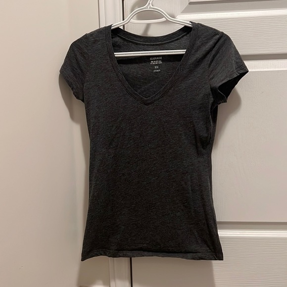 Grey V-Neck t-shirt from garage - Picture 1 of 3